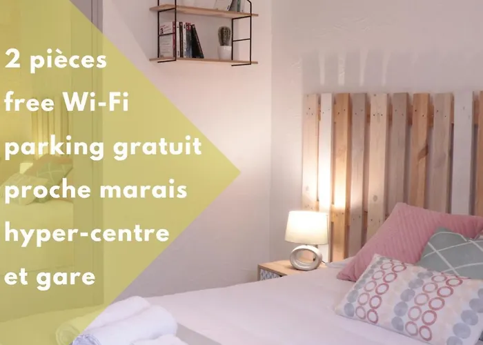 Le Vaillant, Appartement T2, Proche Gare, Hyper-Centre Et Marais, 1 A 2 Personnes, Wifi